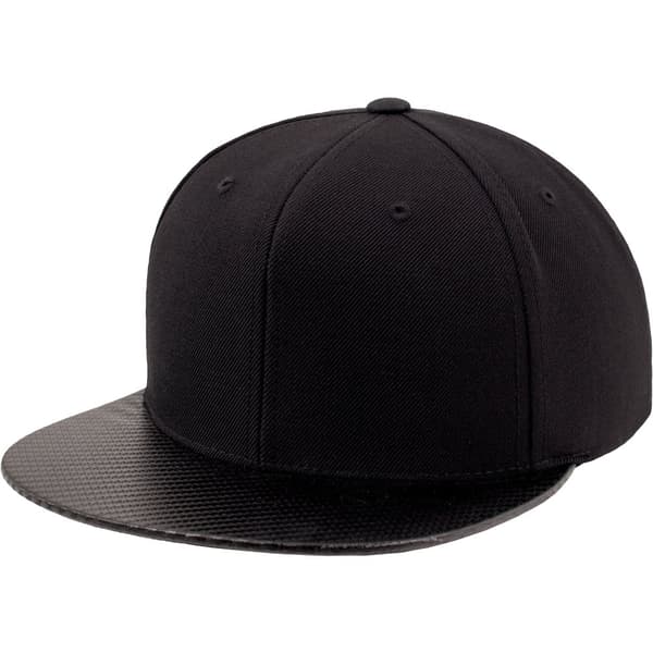 Flexfit by Yupoong Unisex Carbon Snapback Cap Black One Size