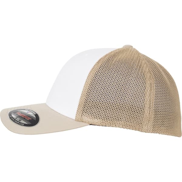 Flexfit by Yupoong Vuxna Unisex färgade framsida Mesh Trucker Cap