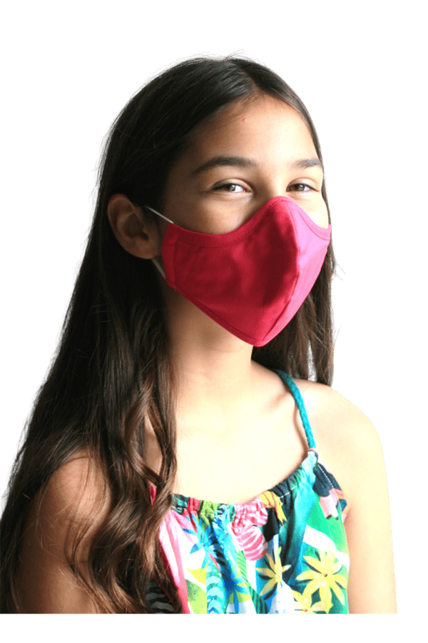 Ceris pink washable mouth / nose protection, children - adults
