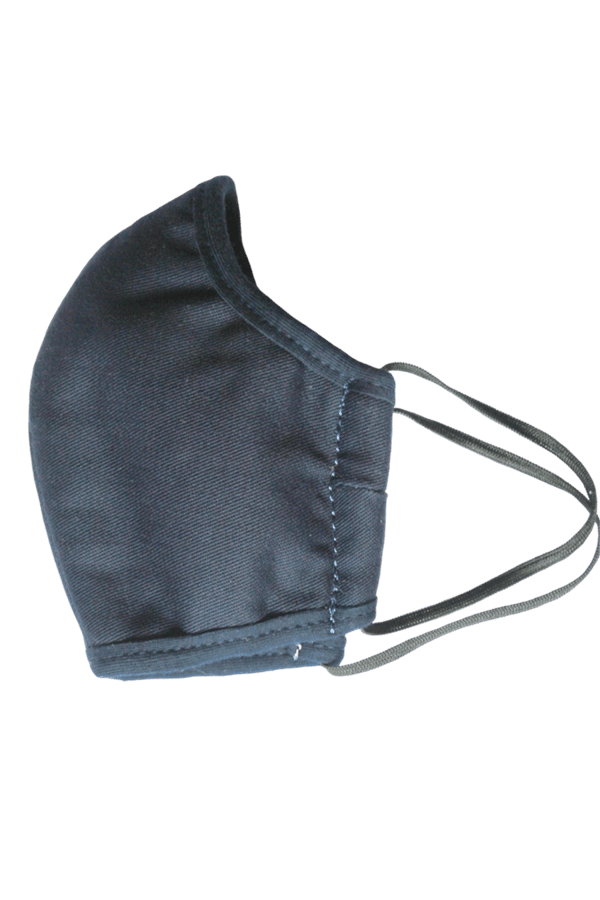 Blue washable face mask in fabric , for children / adults