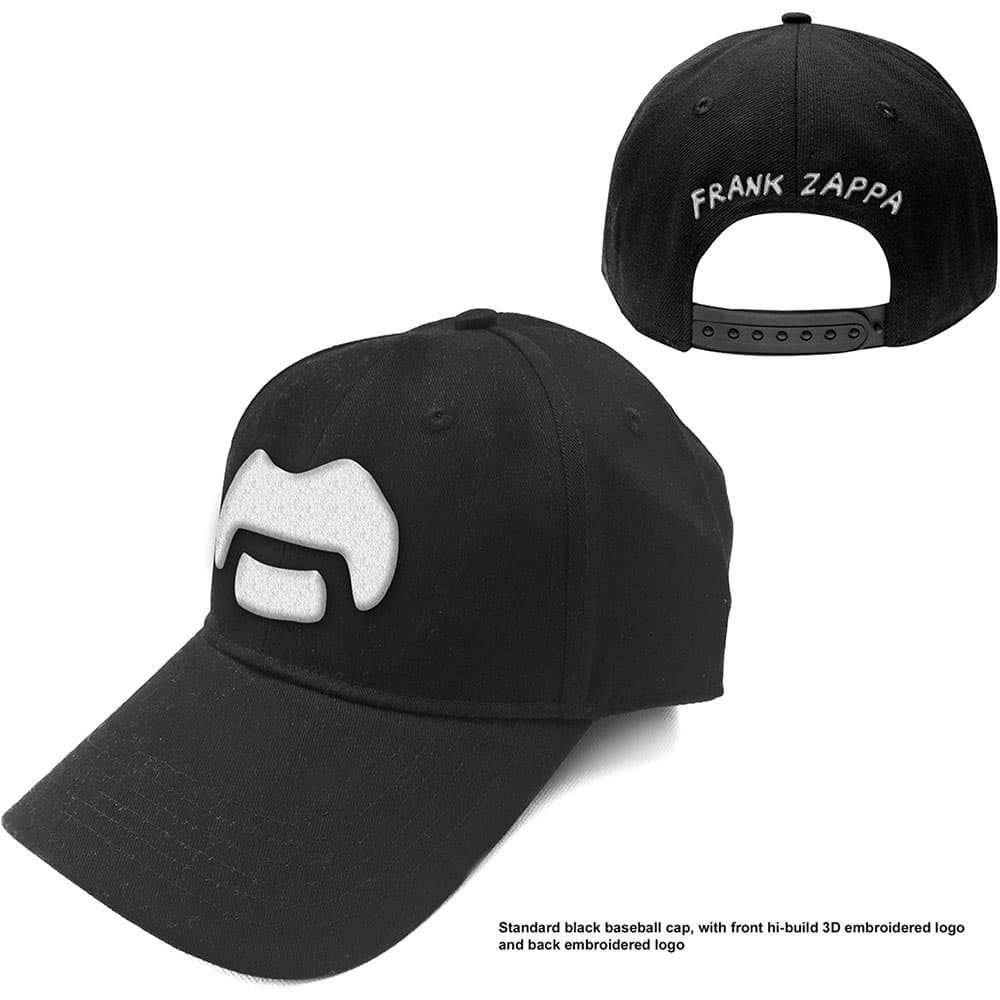 Frank Zappa Unisex Baseball Cap: White Moustache