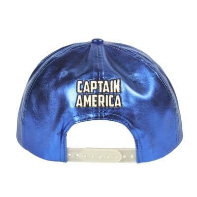 Captain america premium kasket størrelse 58 cm metallic