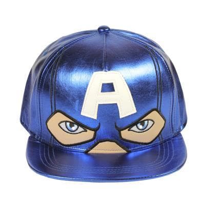 Captain america premium kasket størrelse 58 cm metallic