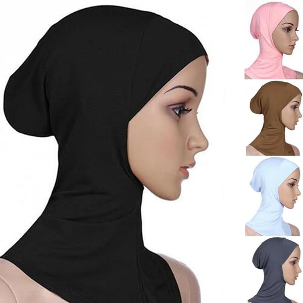 Full Cover Inner Hijab Cap Islamic Underscarf Neck Head