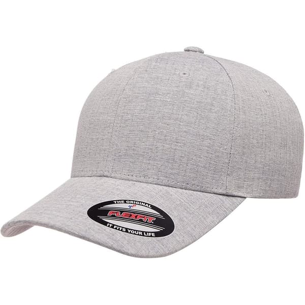 Flexfit Unisex Heatherlight Cap för vuxna Silver Melange L-XL