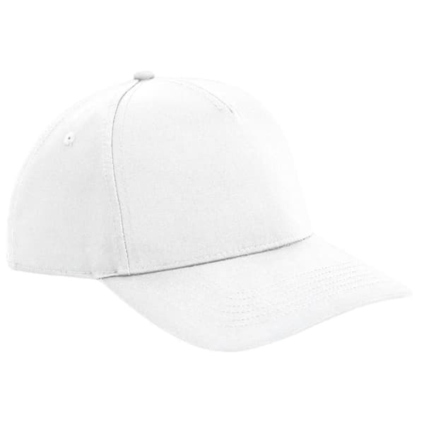 Beechfield Unisex Urbanwear 5 Panel Snapback Cap för vuxna White One Size