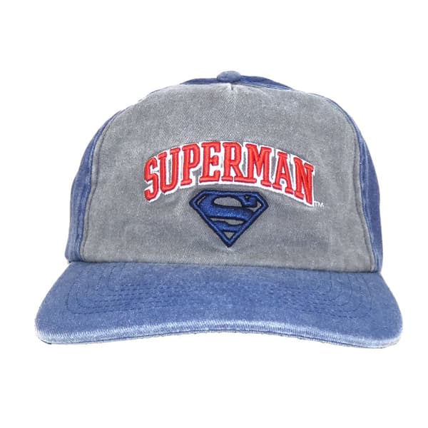 Superman Baseball Cap med logo Grey/Blue One Size