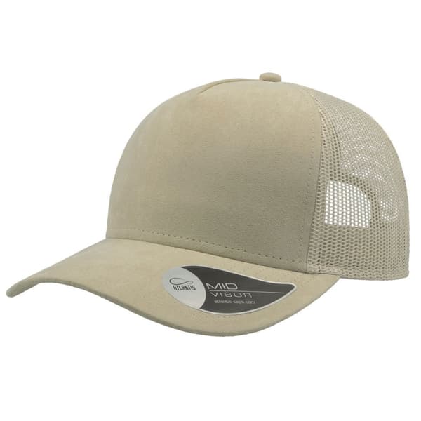 Atlantis Rapper Faux Suede 5 Panel Trucker Cap