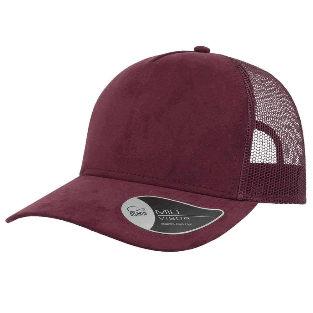 Atlantis Rapper Faux Suede 5 Panel Trucker Cap