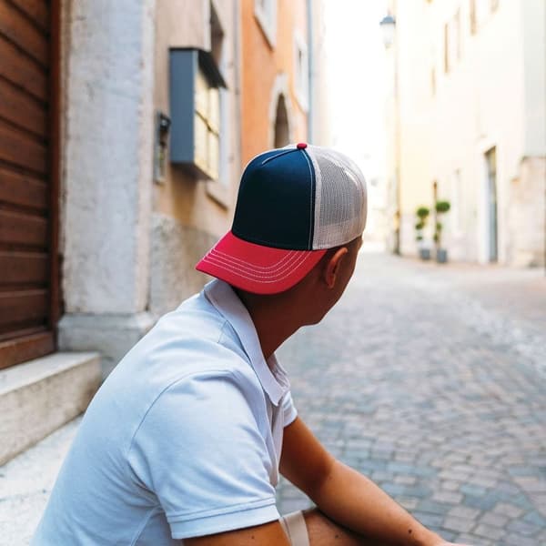 Atlantis Rapper lærred 5 Panel Trucker Cap