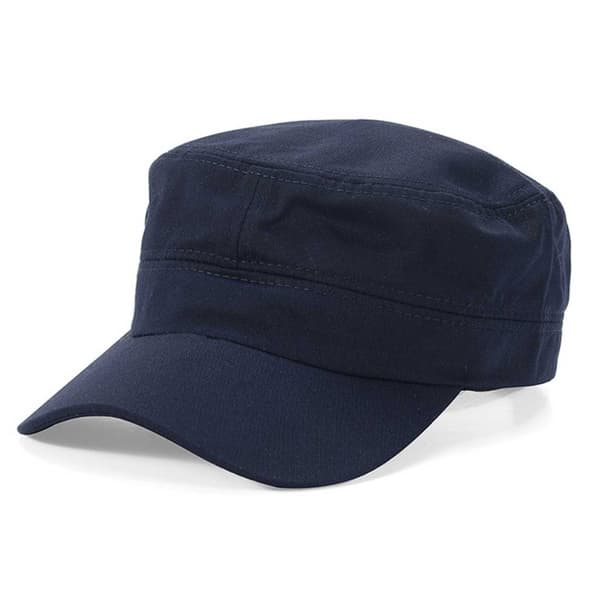 Mørkeblå marinens militærs armyps - Flat Army Cap