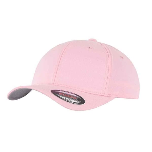 Flexfit Unisex Childrens/Kids Wooly Combed Baseball Cap Pink One Size