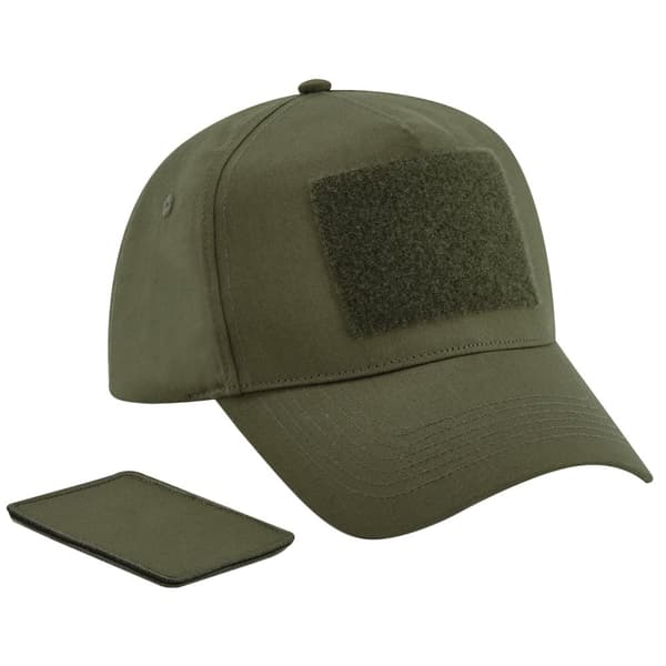 Beechfield Unisex Adult 5 Panel Removable Patch Cap