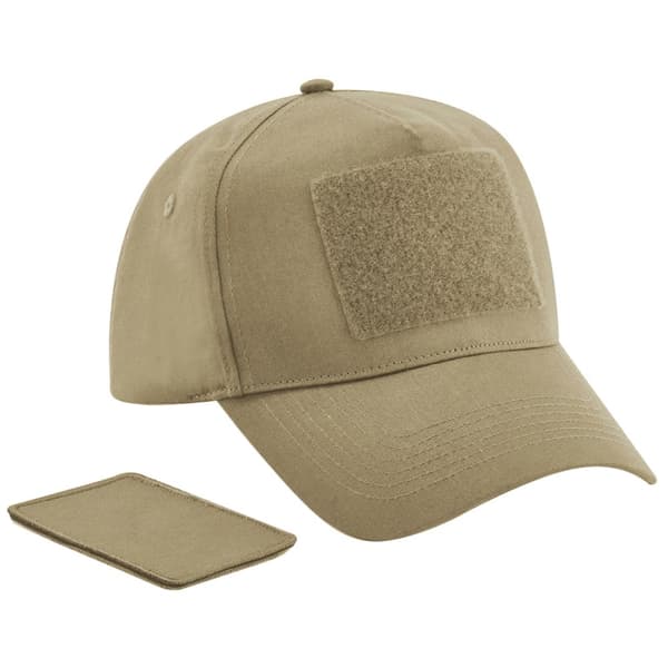 Beechfield Unisex Adult 5 Panel Removable Patch Cap