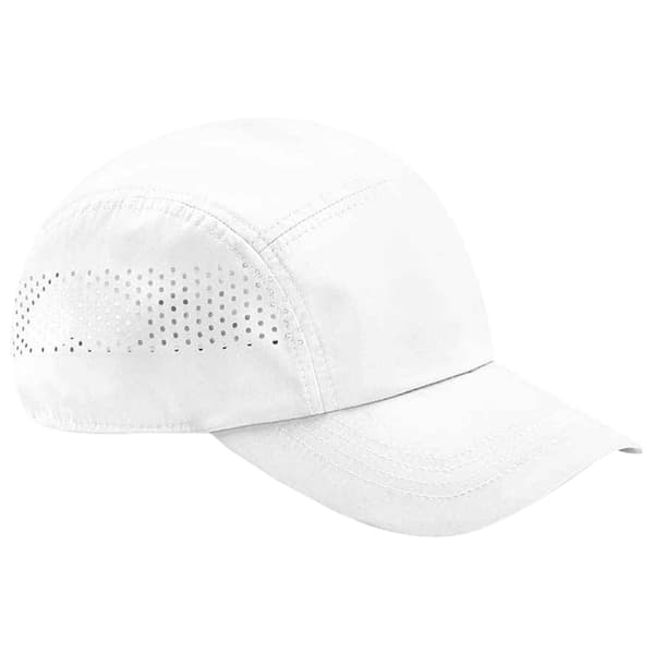 Beechfield Unisex Vuxen teknisk basebollkeps för löpning White One Size