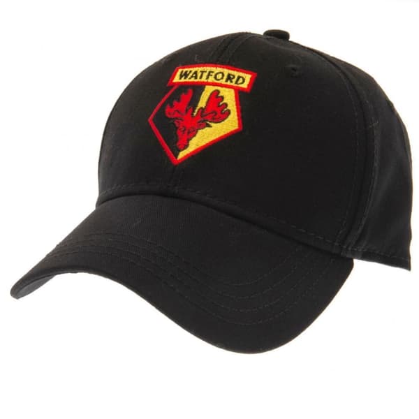 Watford FC Unisex vuxen Crest Baseball Cap Black/Red One Size