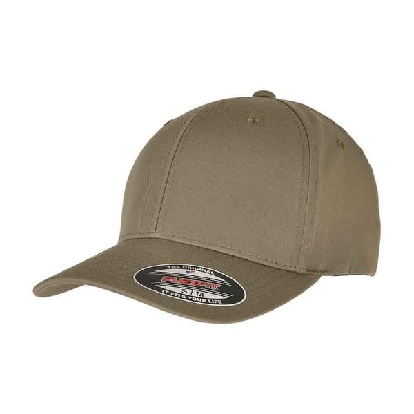 Flexfit Recycled Polyester Baseball Cap Khaki S-M