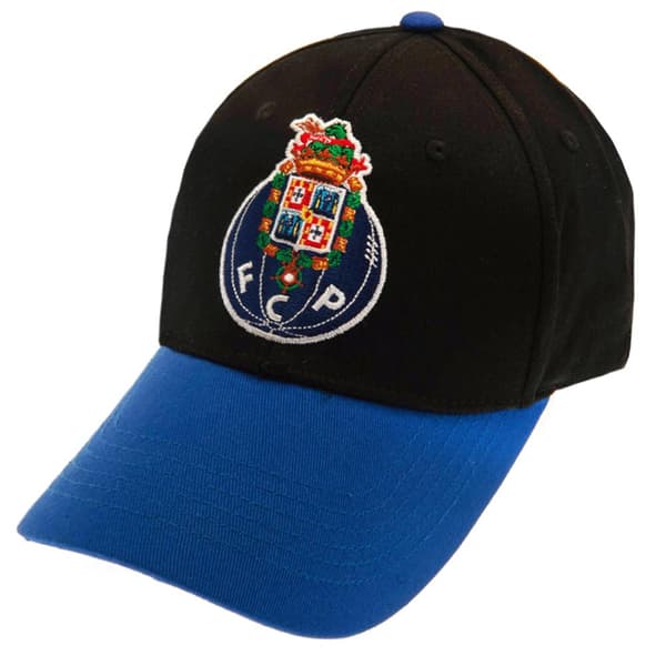 FC Porto Unisex vuxen Crest Baseball Cap Black/Blue One Size, One Size