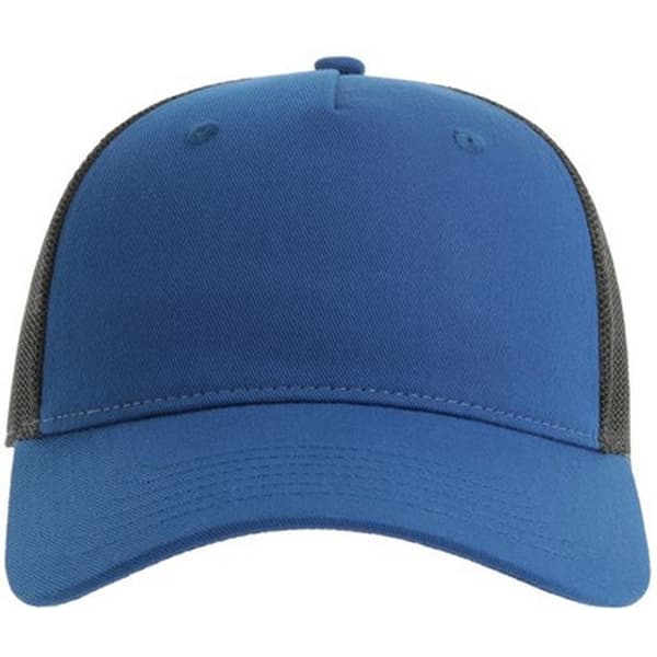 Atlantis Unisex voksen Zion 6 panel genbrugt Trucker Cap Royal Blue/Black One Size