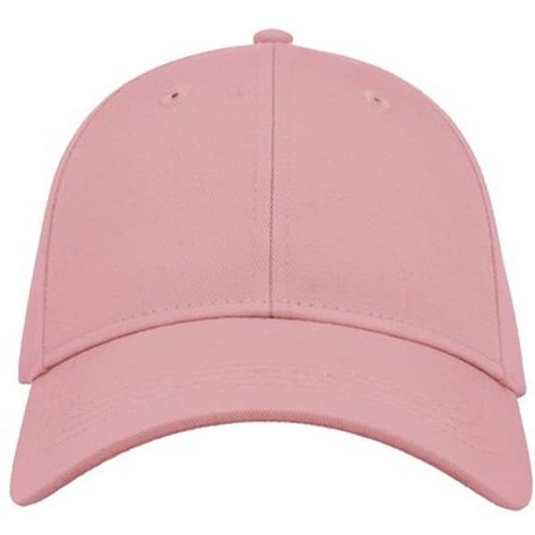 Atlantis Unisex vuxen krökt Twill Baseball Cap Light Pink One Size