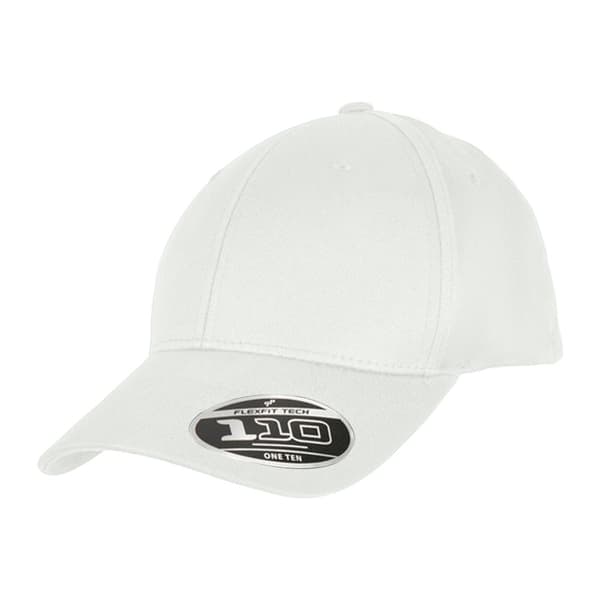 Yupoong Unisex Flexfit 110 Organic Baseball Cap för vuxna White One Size