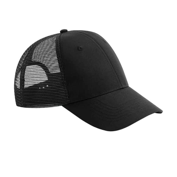 Beechfield Unisex vuxen 6 Panel Recycled Trucker Cap Black One Size