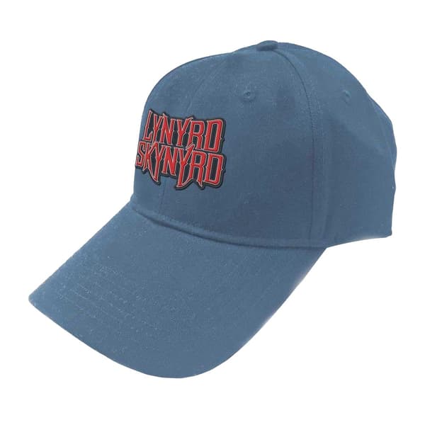 Lynyrd Skynyrd Unisex vuxen logotyp baseballkeps Denim Blue One Size