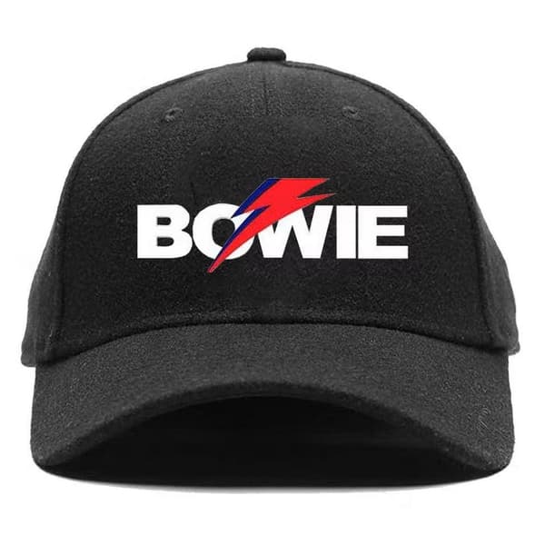 David Bowie Unisex Adult Aladdin Sane Bolt Logo Baseball Cap Black One Size