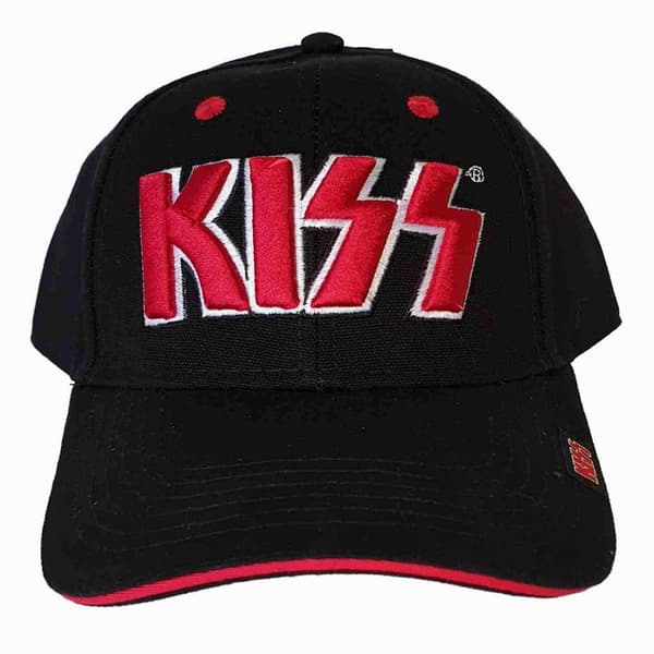 Kiss Unisex vuxen logotyp baseballkeps Black One Size