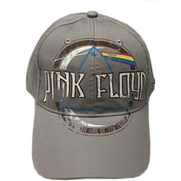 Pink Floyd Unisex vuxen Dark Side of the Moon distressed basebollkeps Grey One Size
