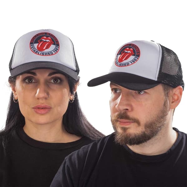 The Rolling Stones Unisex vuxen Est. 1962 keps med nätpanel Black/White One Size