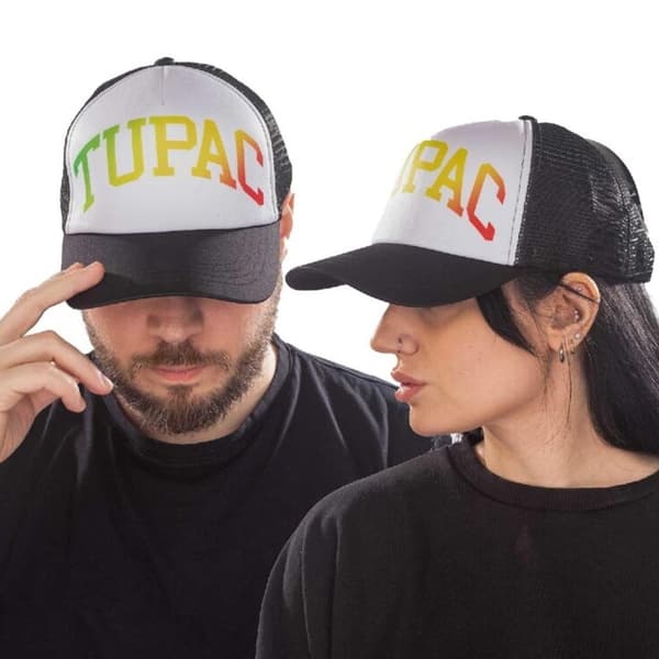 Tupac Shakur Unisex vuxen Gradient Mesh Logo Baseball Cap