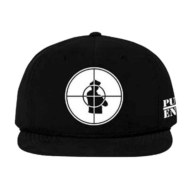 Public Enemy Unisex Adult Target Snapback Cap Black One Size
