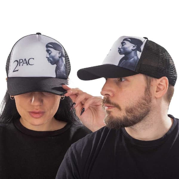 Tupac Shakur Unisex voksen profil foto Mesh Panel Baseball Cap