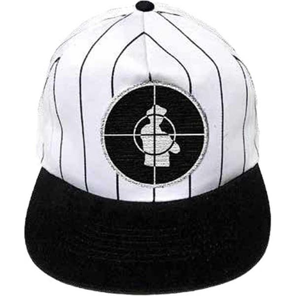 Public Enemy Unisex Adult Solid Target Baseball Cap Black/White One Size