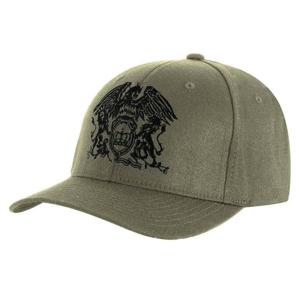 Queen Unisex baseballkasket med våbenskjold for voksne Sand One Size