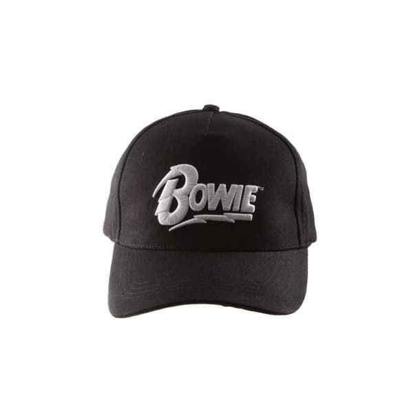 David Bowie Logo Baseball Cap Black/White One Size