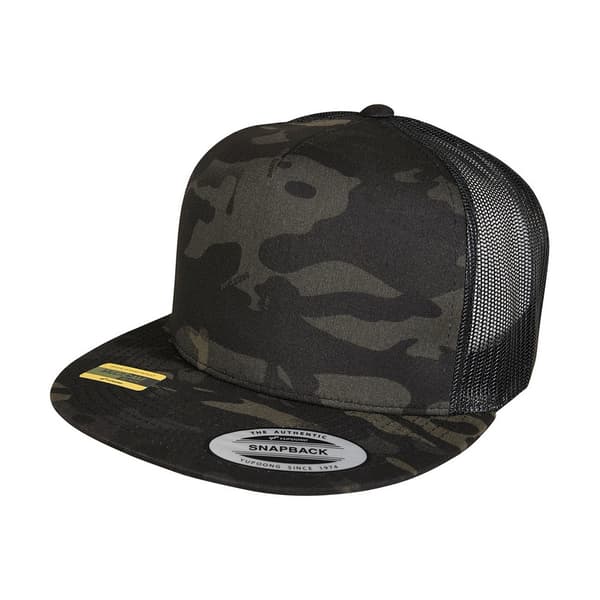 Flexfit Unisex Adult Camouflage Trucker Cap Black One Size