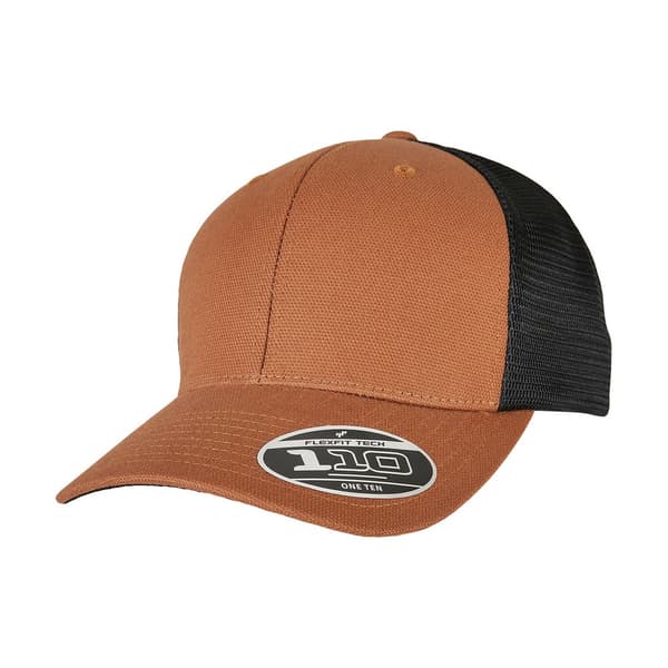 Flexfit Unisex vuxen 110 Canvas strukturerad Trucker Cap Toffee/Black One Size