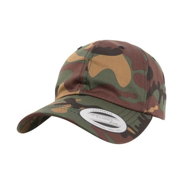 Flexfit Yupoong Camo Baseball Cap Green One Size
