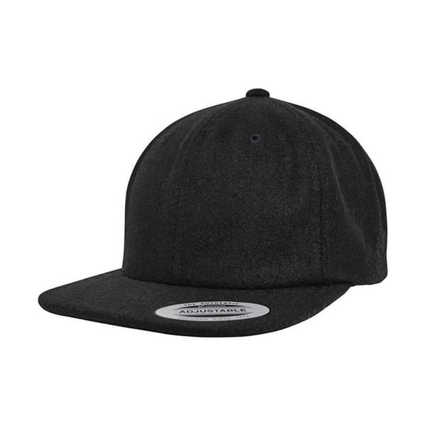 Flexfit Unisex Melton Cap för vuxna Black One Size
