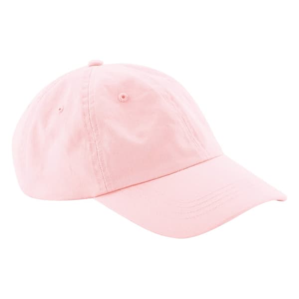 Beechfield Unisex vuxen 6 Panel ekologisk bomull Baseball Cap Powder Pink One Size