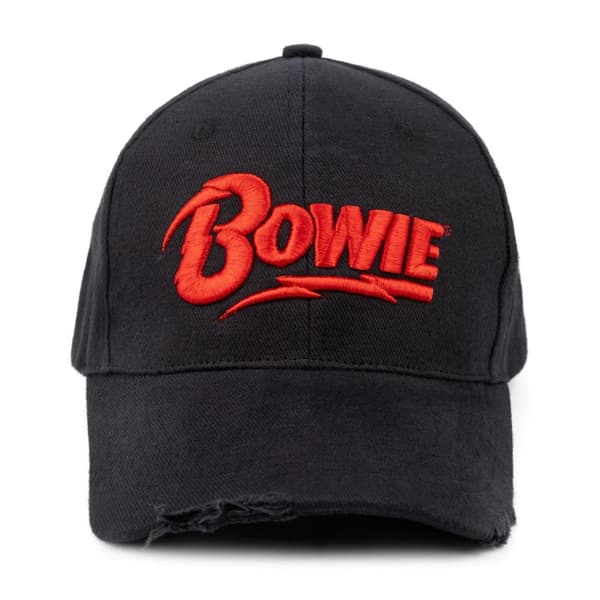 David Bowie Unisex logotyp för vuxna keps Black/Red One Size