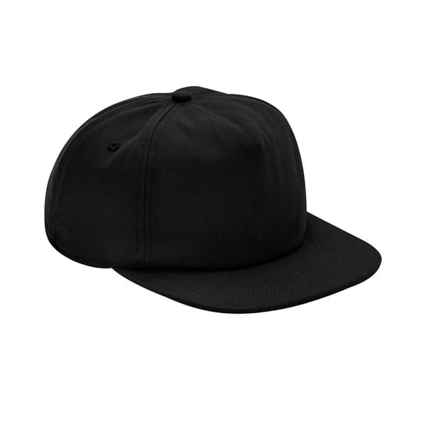 Beechfield 5 Panel økologisk bomuld Cap Black One Size
