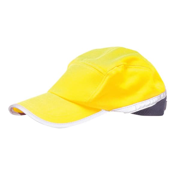 Portwest Mens Hi-Vis Baseball Cap Yellow/Navy One Size