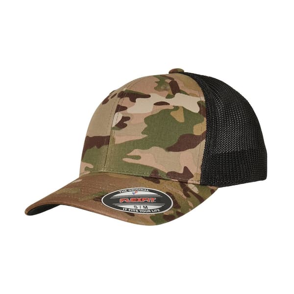 Flexfit Unisex Truckerkeps i Camo Mesh för vuxna