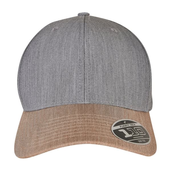 Flexfit Unisex Basebollkeps i melange för vuxna Grey/Khaki One Size