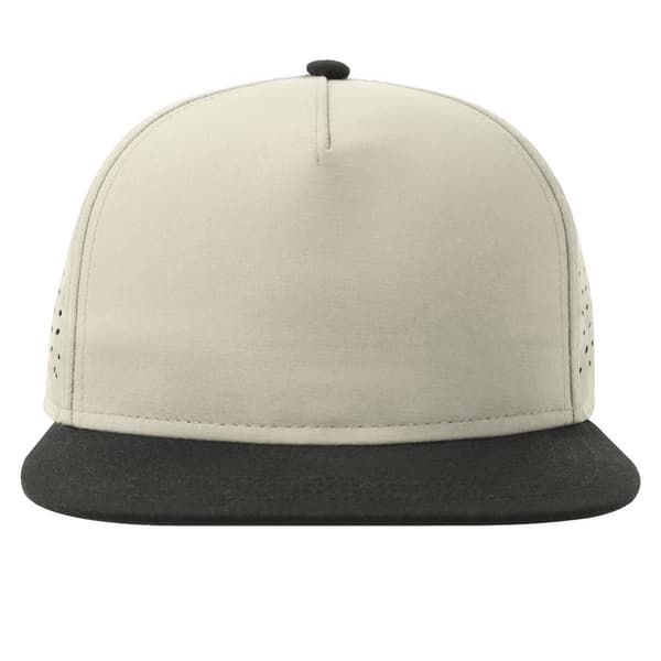 Atlantis Unisex Adult Bank 5 Panel Recycled Snapback Cap Light Grey/Black One Size