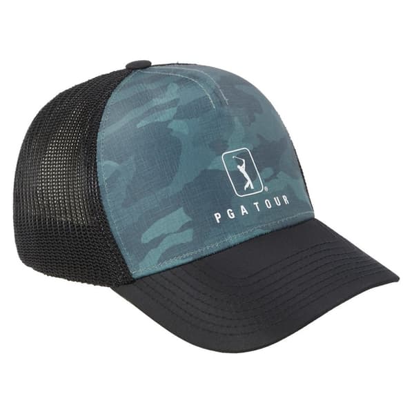 PGA Tour Golf Mens Camo Trucker Cap