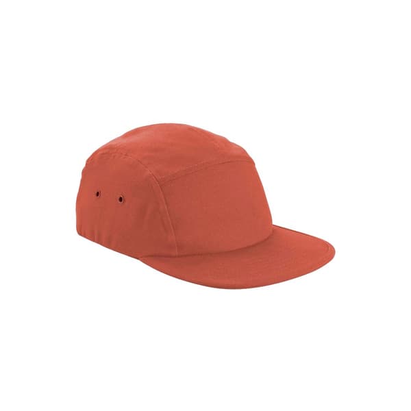 Beechfield Unisex basebollkeps med 5 paneler i canvas för vuxna Terracotta One Size